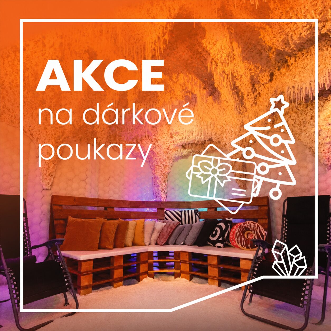 Dárkový poukaz do solné jeskyně - Vánoční AKCE!